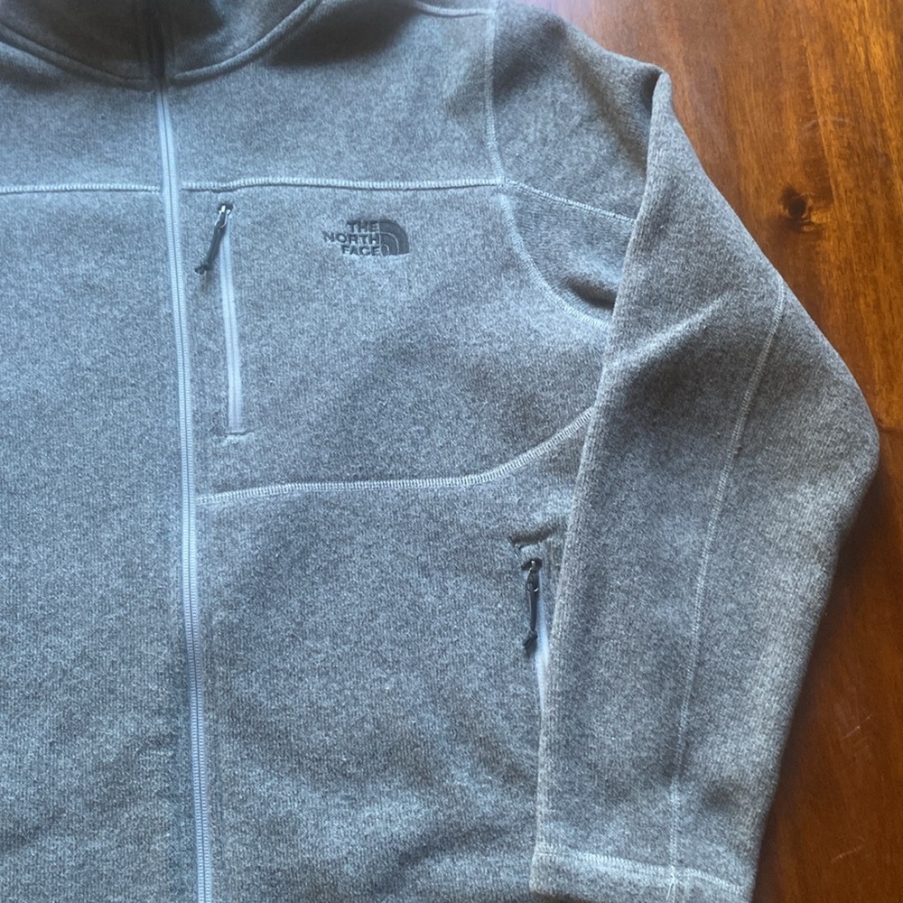 The North Face Gray Zip Up Sweater - Picture 3 of 12